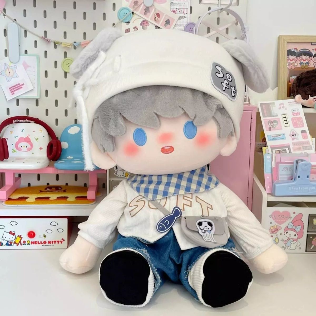 【40cm白菜新年娃衣】40cm坐姿娃衣棉花娃娃娃衣40厘米新年古风斗篷