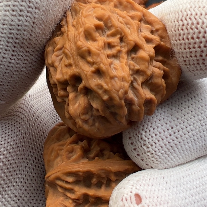 文玩核桃把件百年老款公子帽189