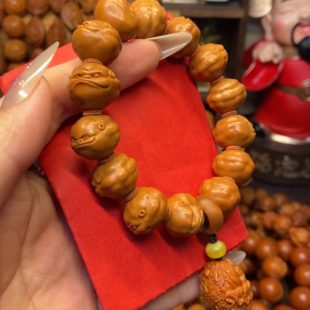 手串/手链橄榄核蛙蛙童趣