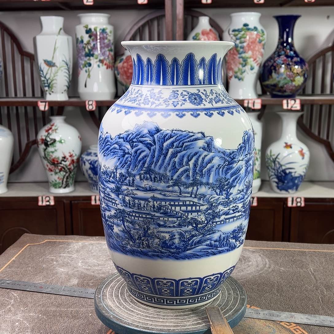 摆件陶景德镇陶瓷富春