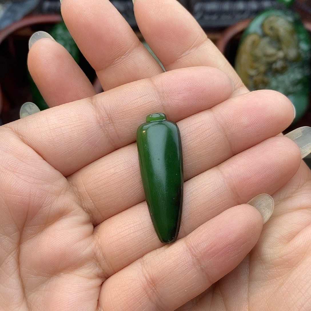 和田玉（碧玉）未镶嵌挂件