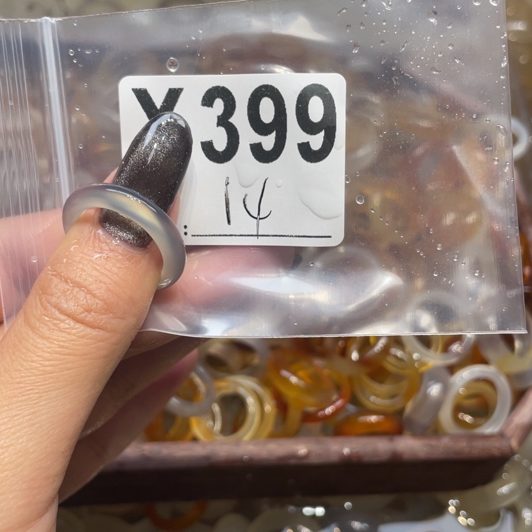 玛瑙/玉髓未镶嵌戒指399