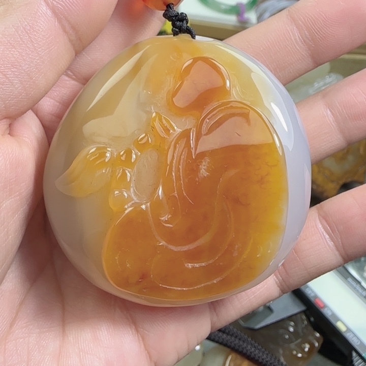 玛瑙/玉髓合金手把件