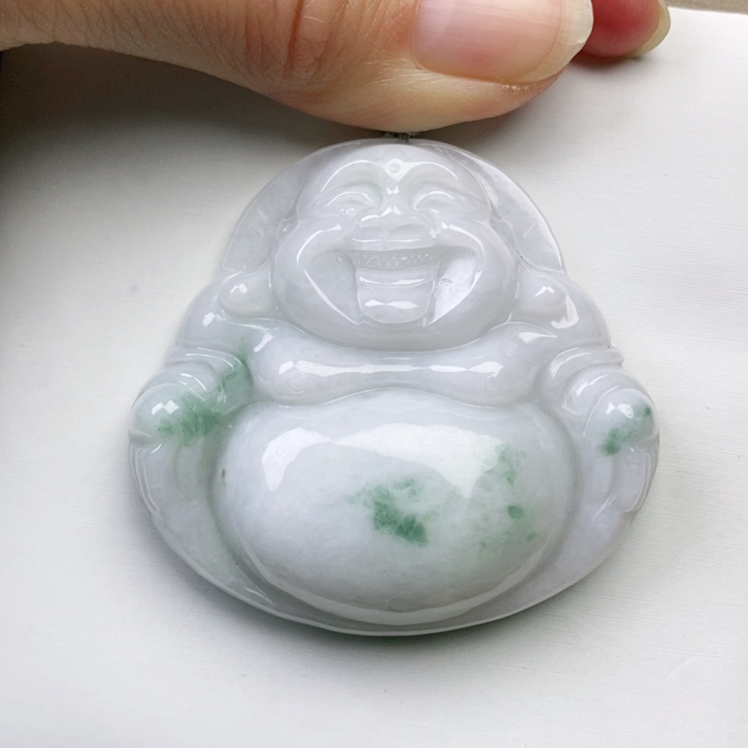 翡翠颈饰未镶嵌8****?佛公