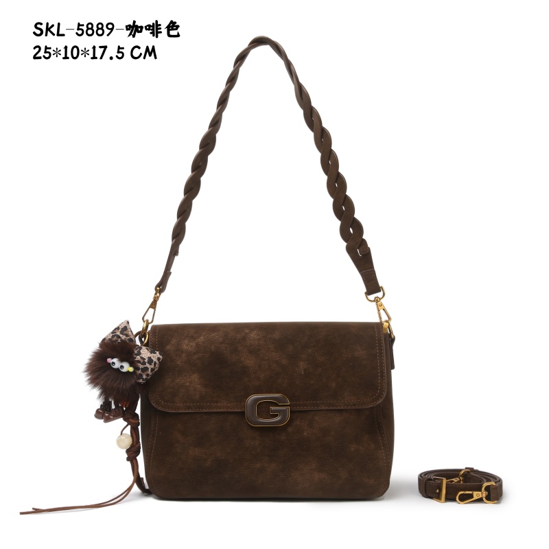 【RAIN.CUN】SKL-5889-咖啡色RAIN.CUN气质百搭简约斜跨轻奢女包