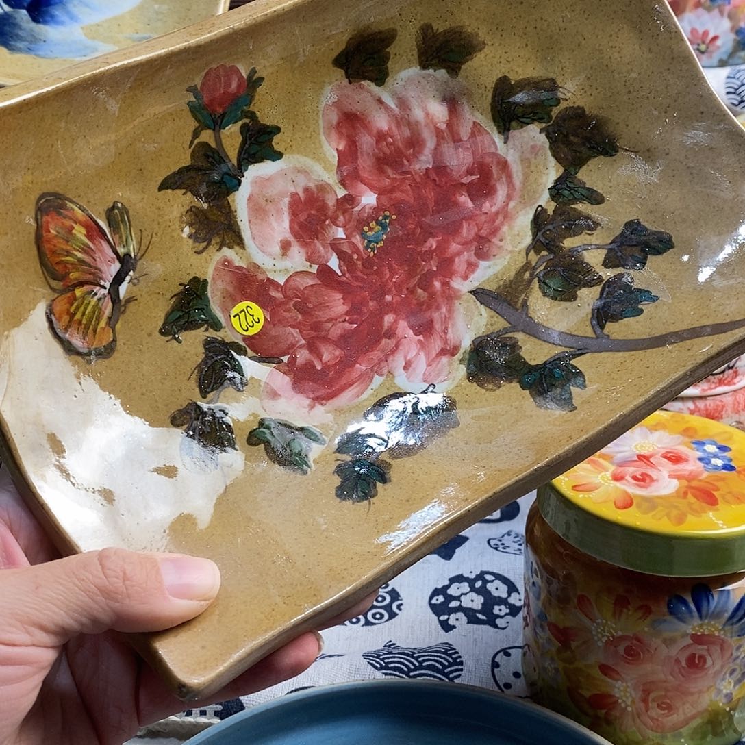 瓷片福利多多手绘陶瓷