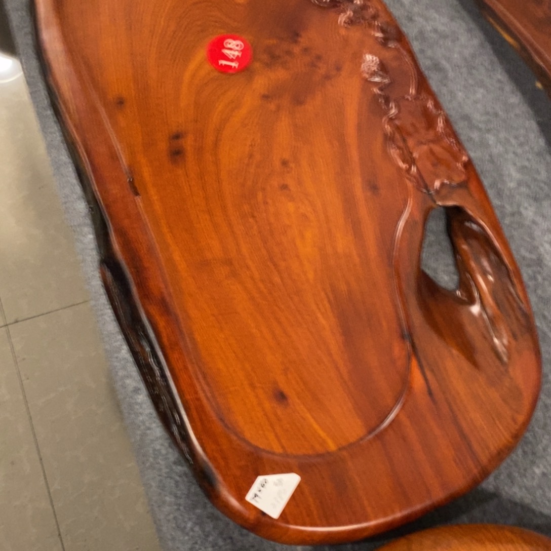 用****6花梨木自然随形茶盘