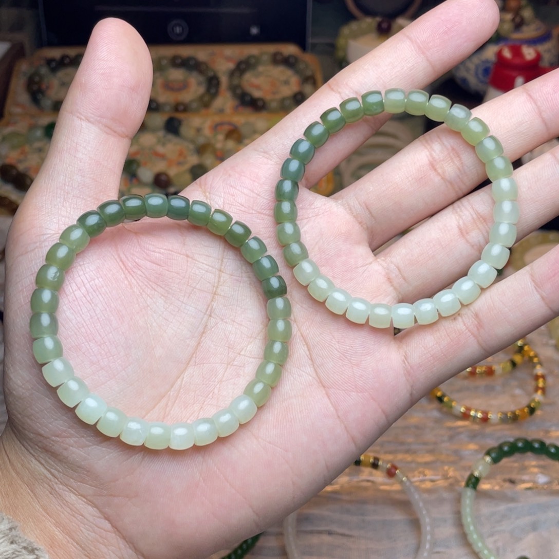 和田玉未镶嵌手链