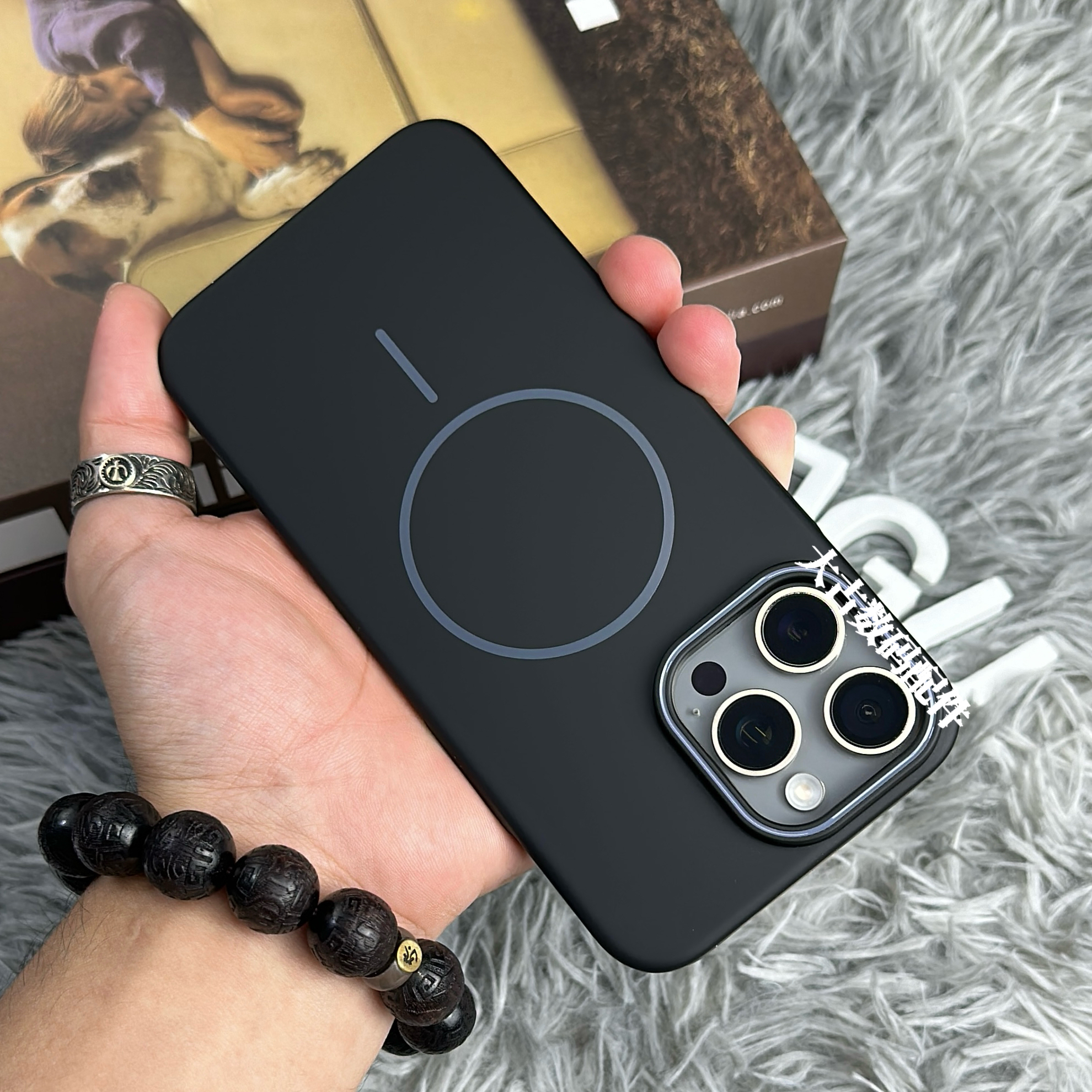 磁吸【撞色磨砂】超薄肤感适用华为苹果iPhone16pro/15/14/13手机壳