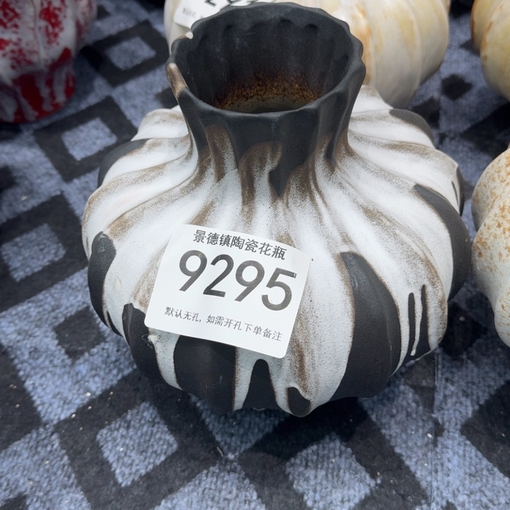 不***觉瓷片景德镇高温花器编码9295高28口8默认无孔