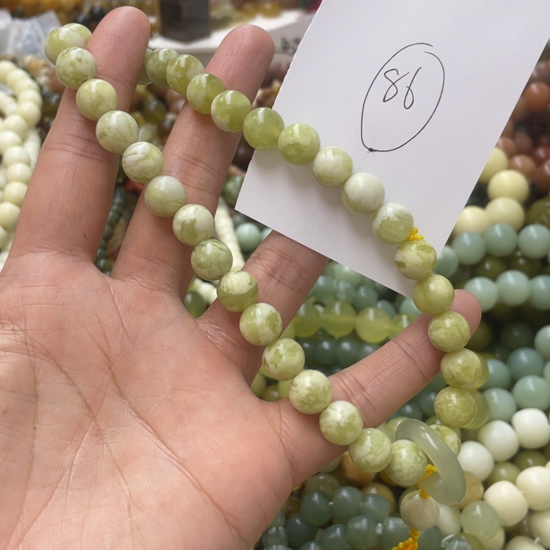 蛇纹石玉手链未镶嵌