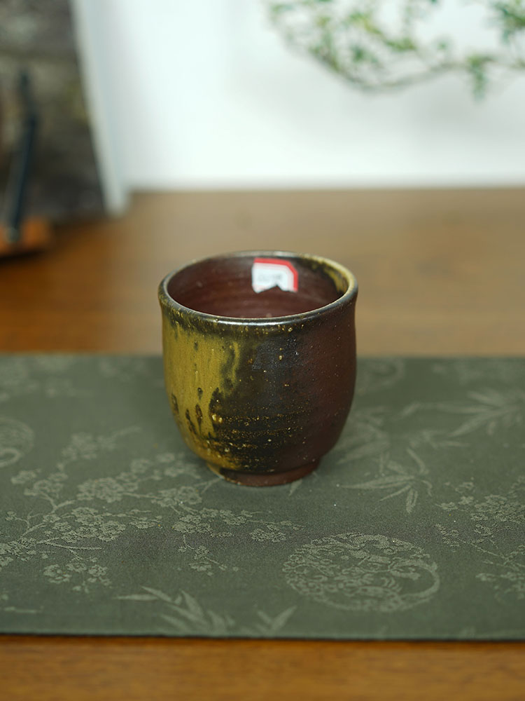 伊禾集物 日本备前烧手工匠人宝山窑 茶杯 1229# 底部有窑粘