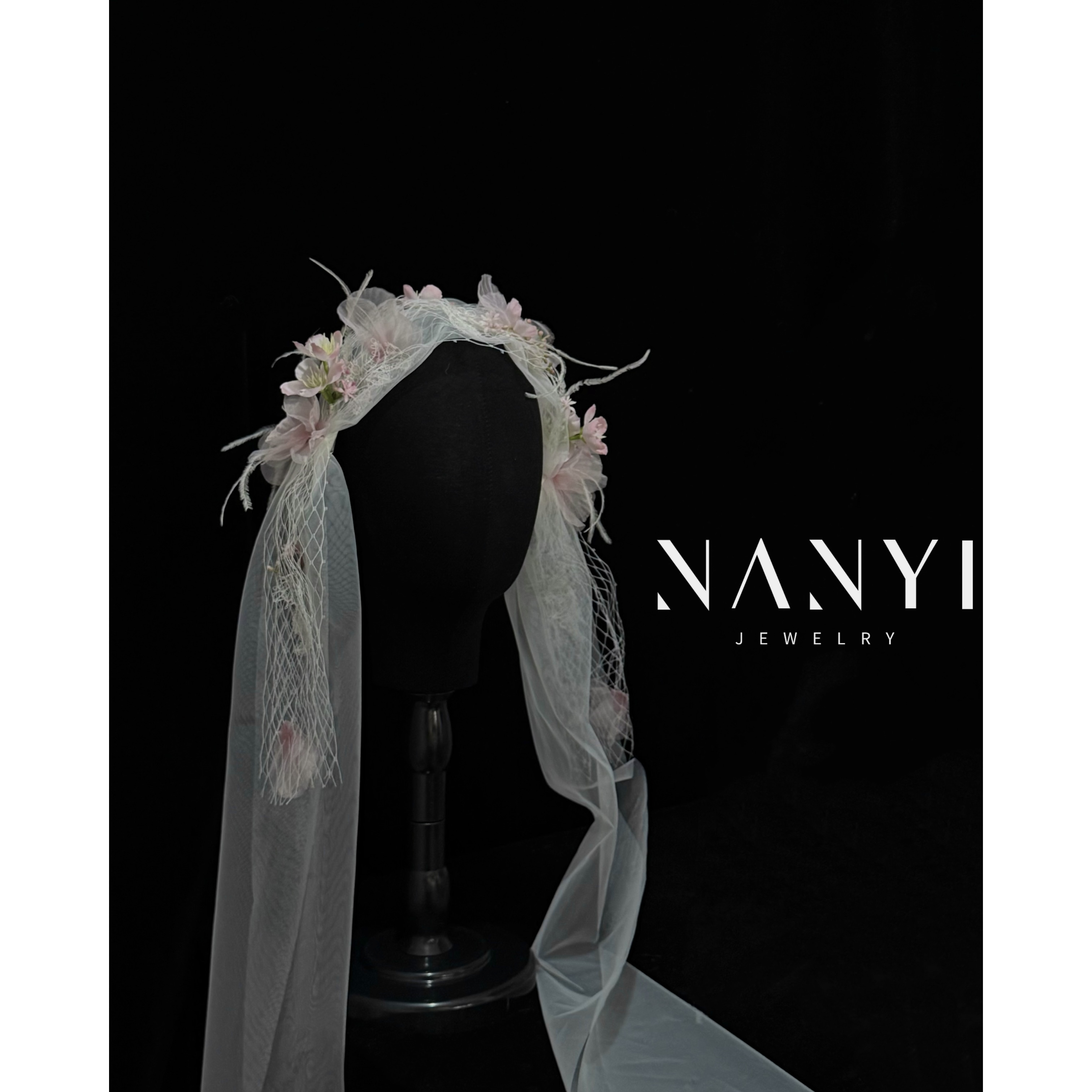 南一｜夏日森系 鲜花造型 莫奈花园头纱 