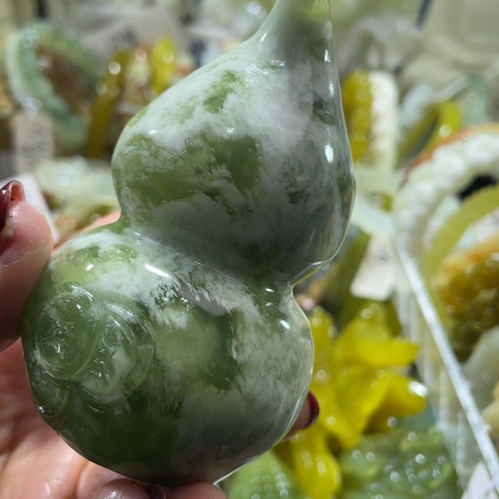 岫玉未镶嵌手把手把