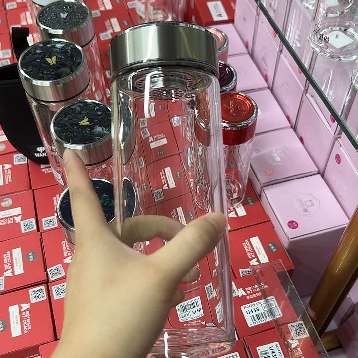 手工艺品琉璃本色单层玻璃杯小熊5301212