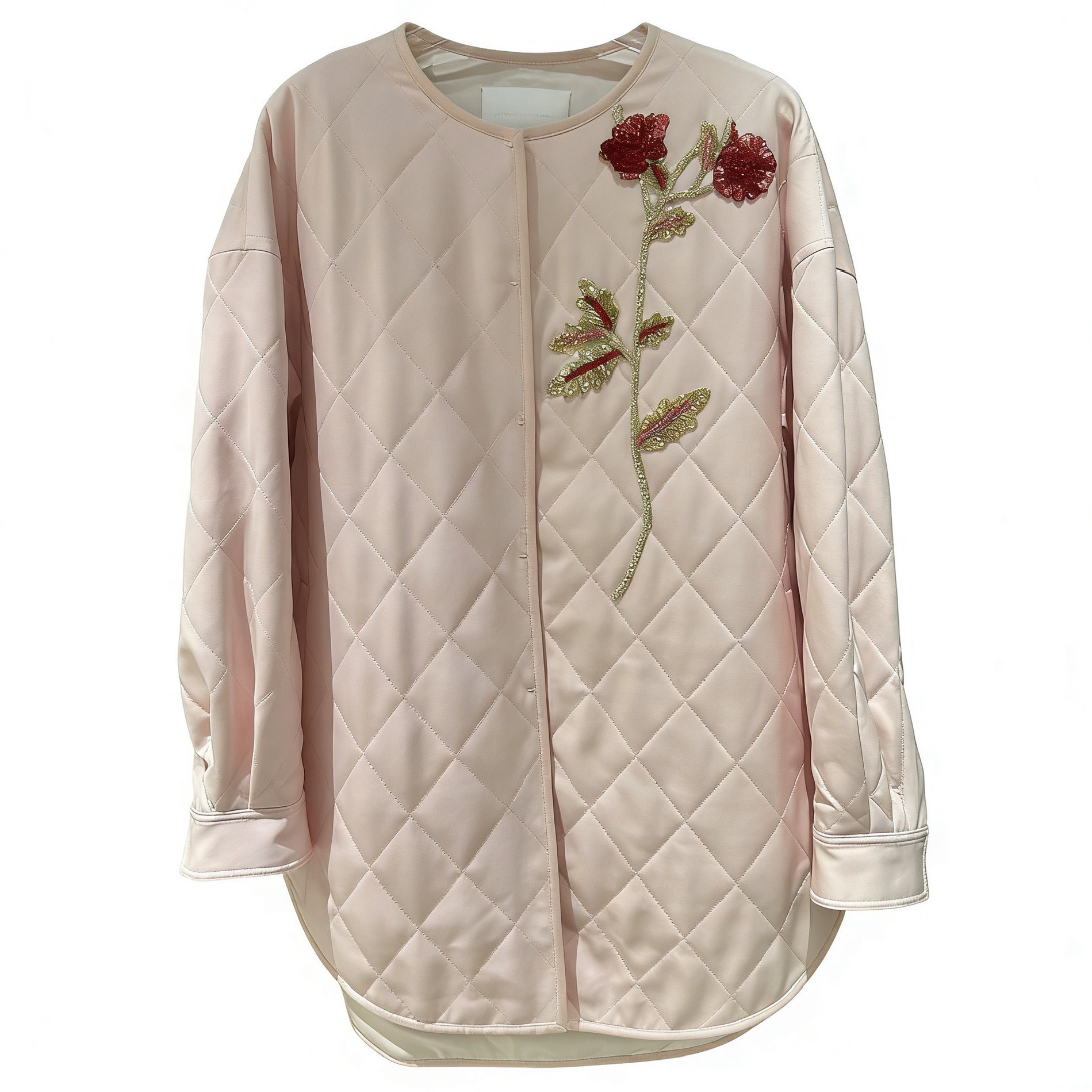 LA MAISON JADE 玉琼粉色早春棉服