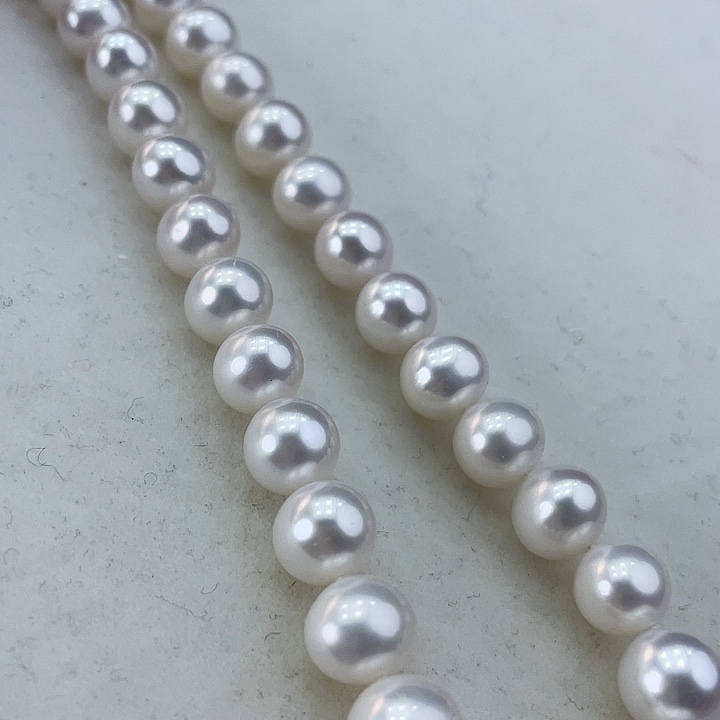 淡水珍珠颈饰银S925镶嵌9➕极光冷白