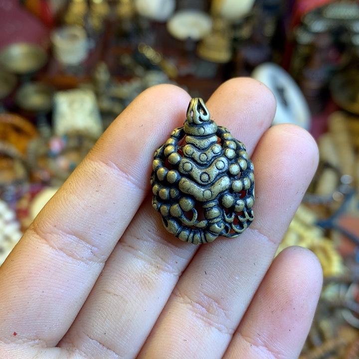 星月菩提吊坠藏传喜马拉雅艺术品