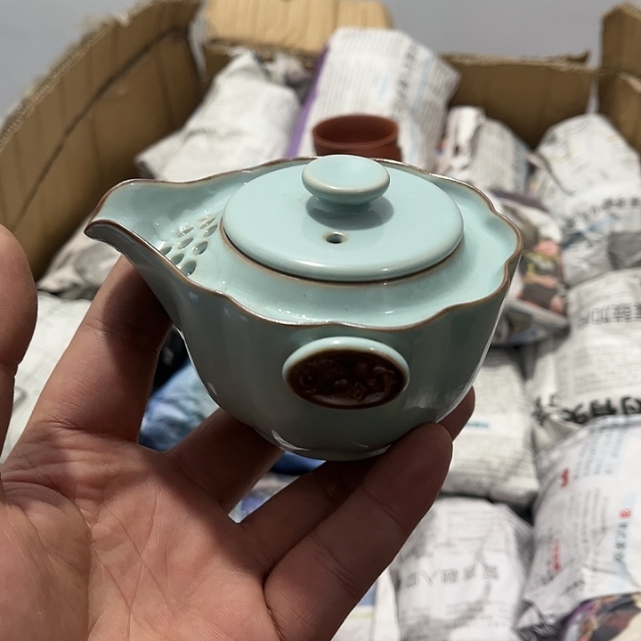 茶具默认微瑕瓷器、茶具、壶、摆件，介意勿拍 
