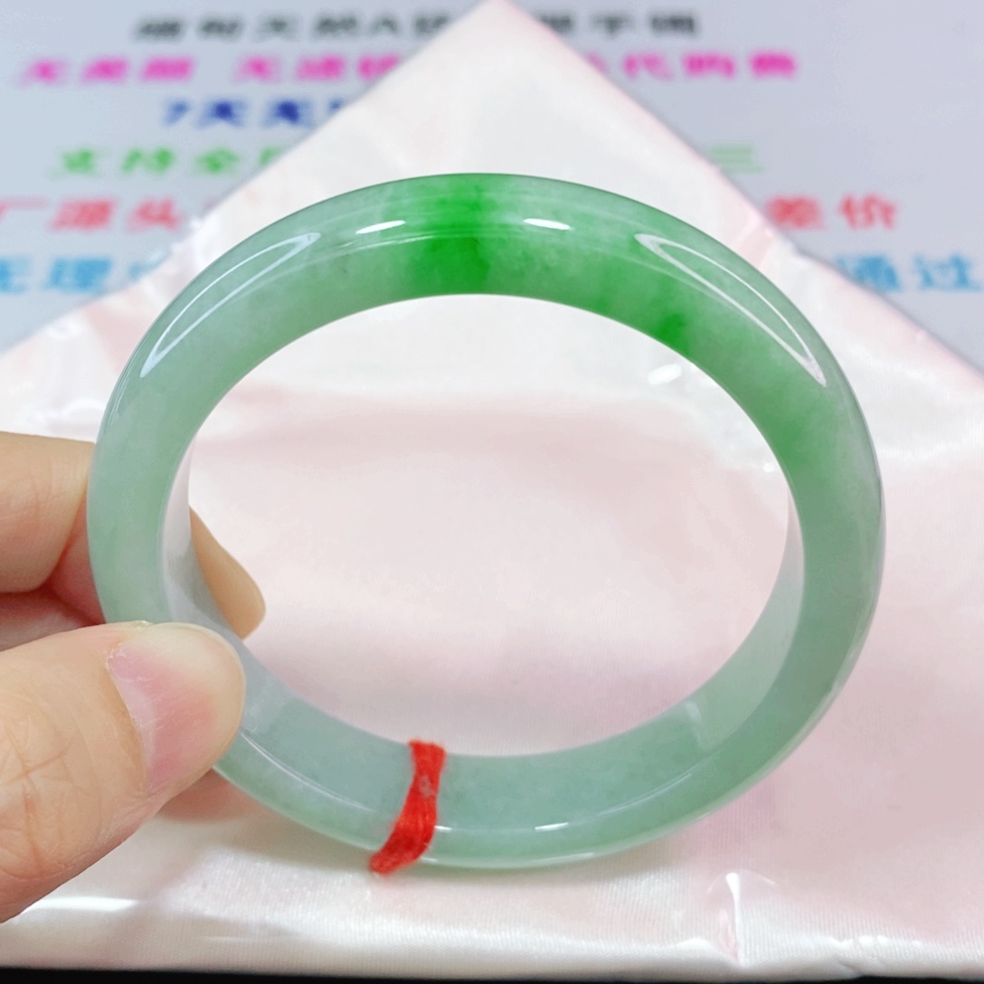 未镶嵌手镯翡翠57圈口正圈