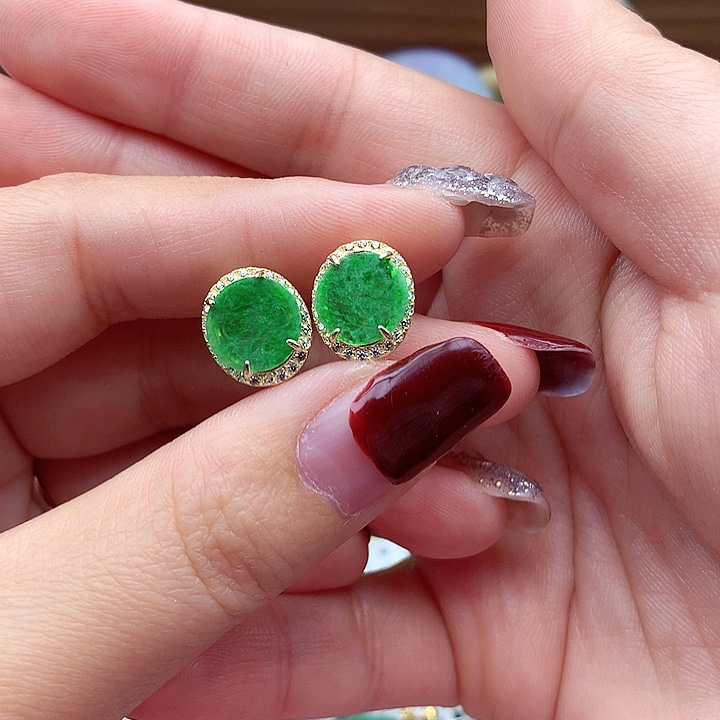 翡翠颈饰银S925镶嵌翡翠