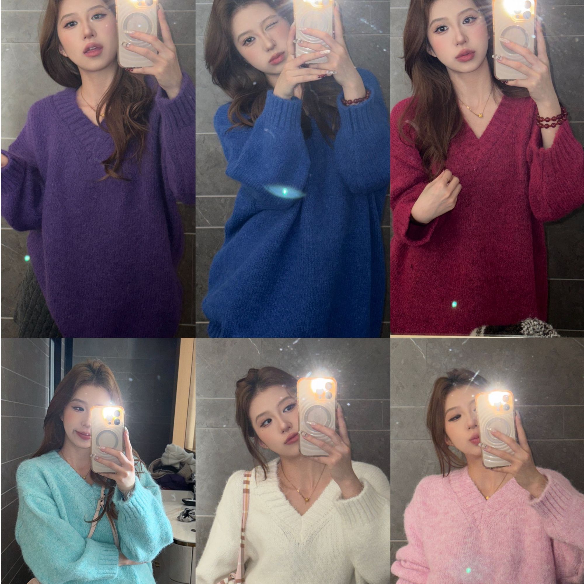 【Glozzzz】MM豆 Part time 羊毛衣毛衫针织衫套头长袖女HSHJ-11017