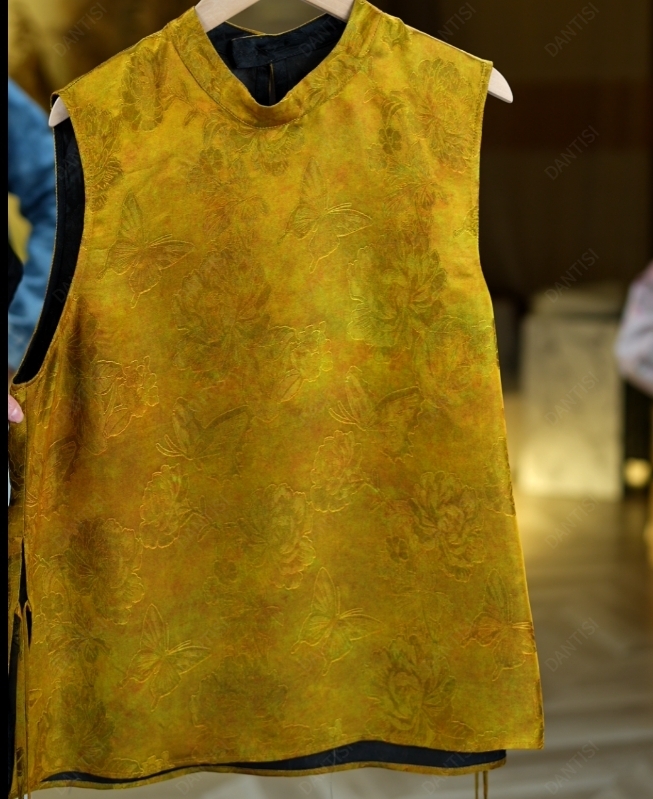 望月<<非遗美学>>1658复古印花宽松中式禅意背心