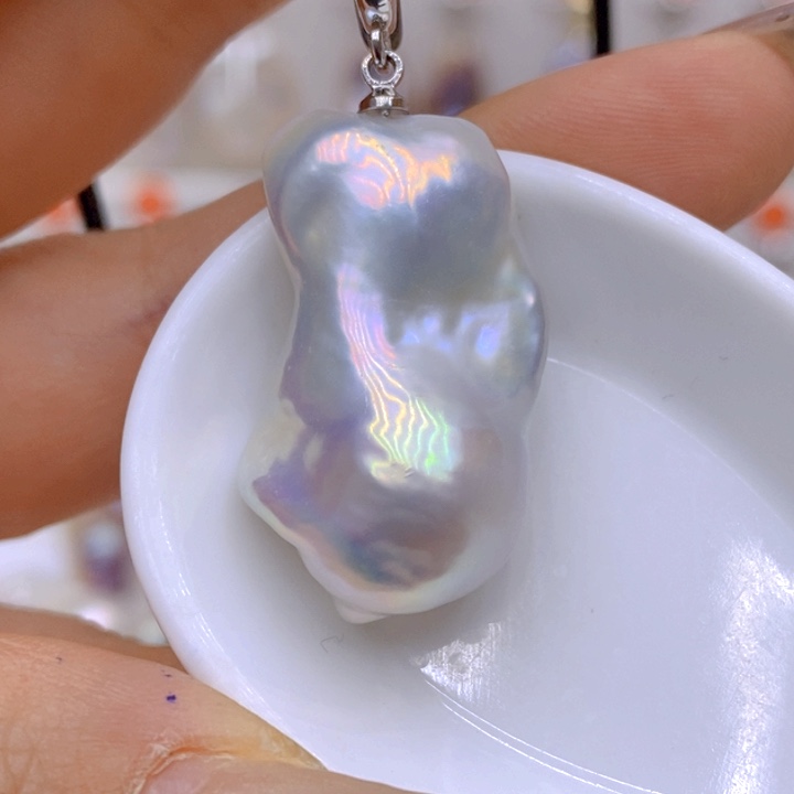 未镶嵌淡水珍珠吊坠(赠链)