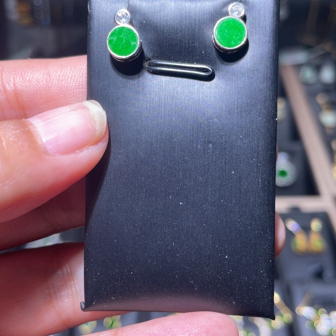 翡翠银S925镶嵌颈饰