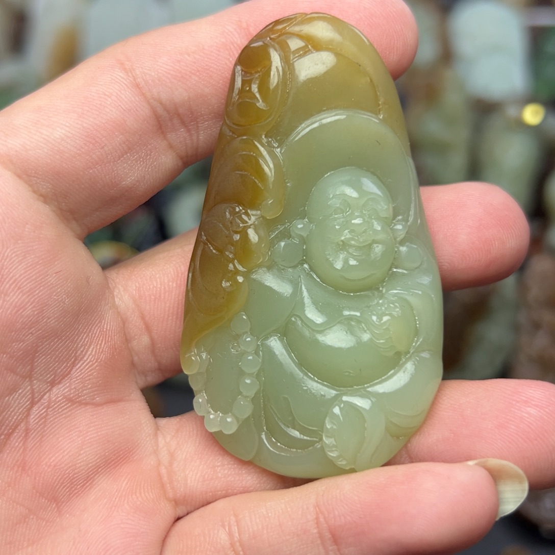 和田玉未镶嵌挂件