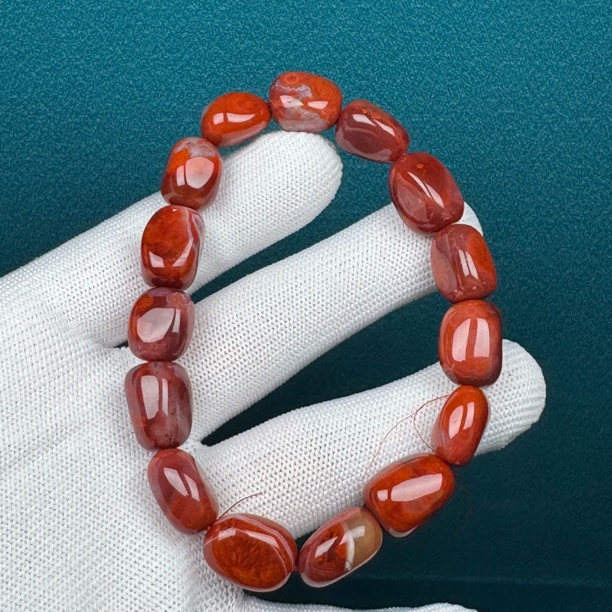 P2377天然南红 单圈约10mm支持复检假一罚十