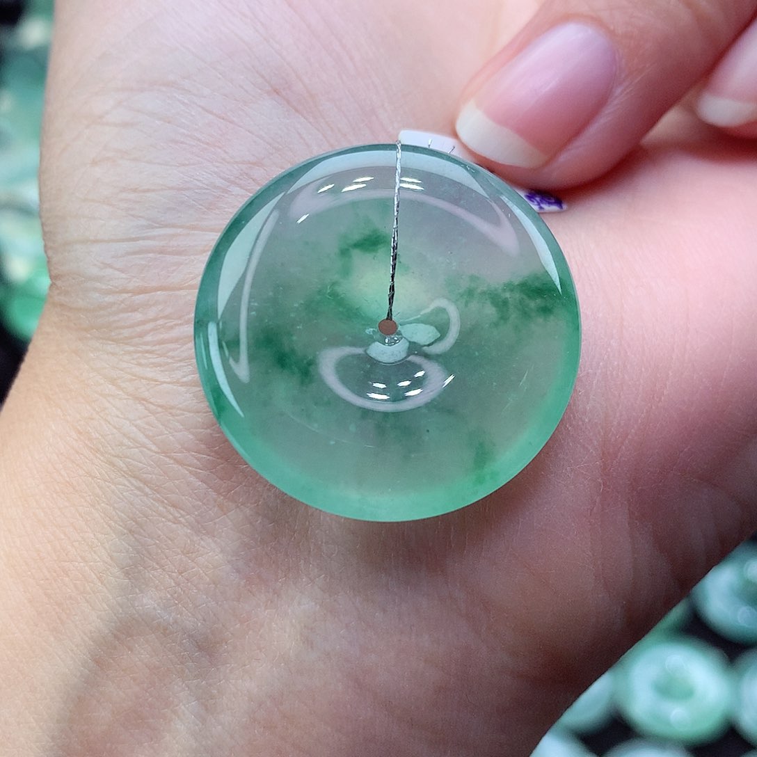 翡翠颈饰未镶嵌29尺寸28.3-6.0