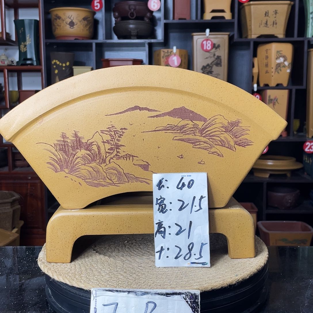 紫砂D-婉秋紫砂花盆