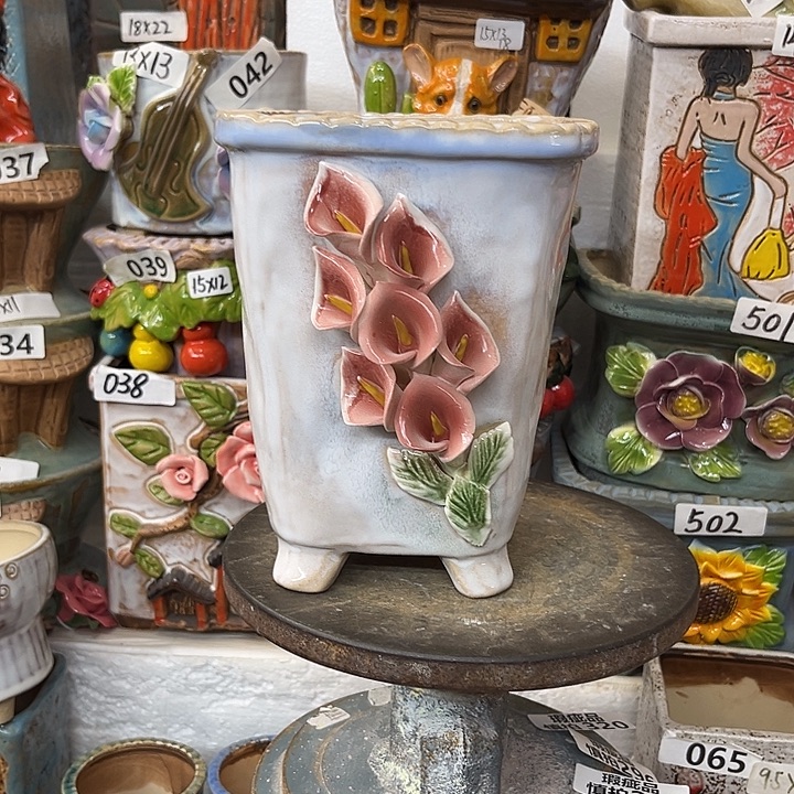 粗陶材质多肉花盆