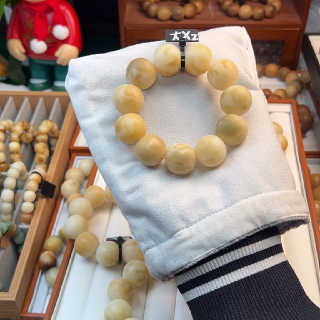 菩提根/象牙果手串卡23干磨大瑕疵2