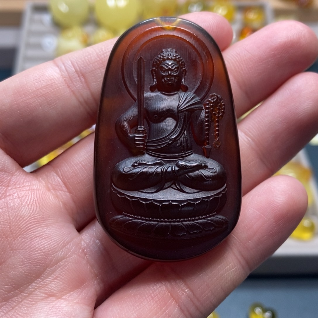 裸石琥珀未镶嵌天然琥珀蜜蜡吊坠