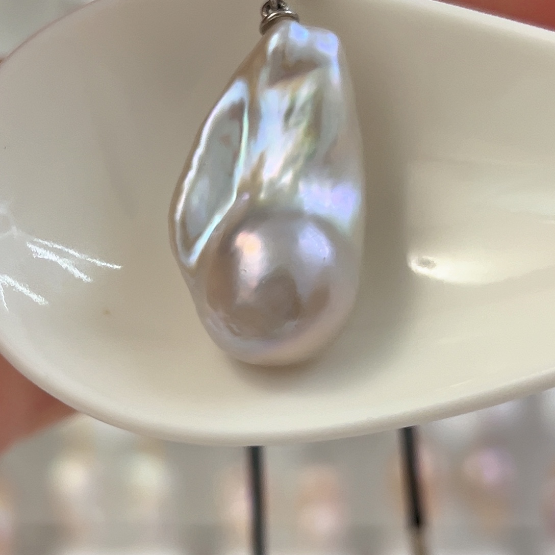 颈饰银S925镶嵌淡水珍珠