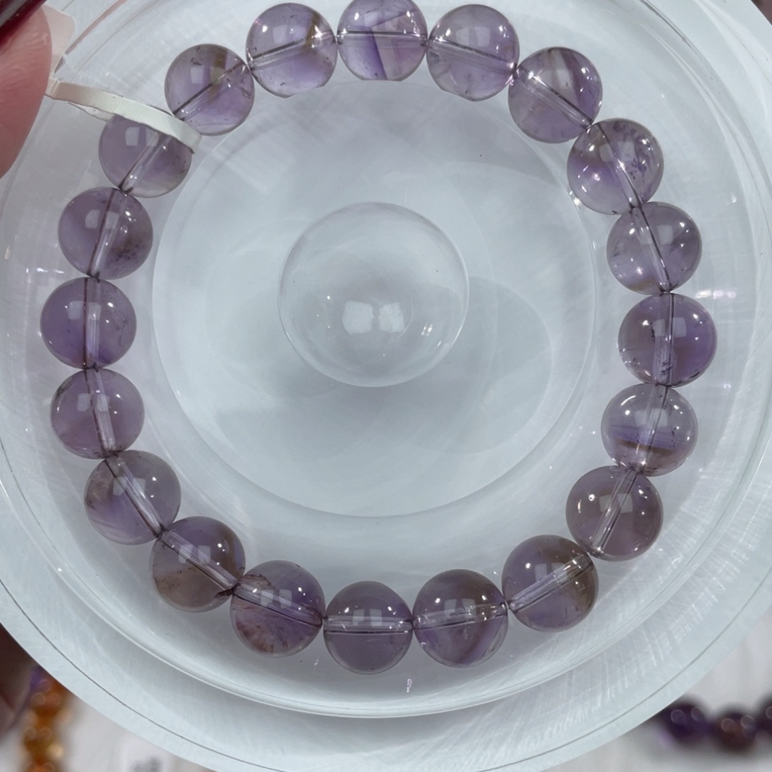 水晶未镶嵌手串008巴西紫水晶9m+