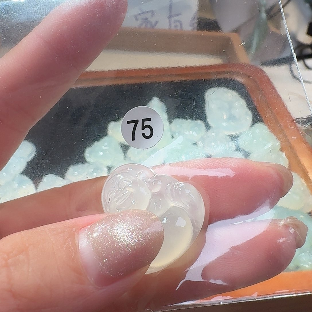 蛇纹石玉颈饰合金V*.精美礼品