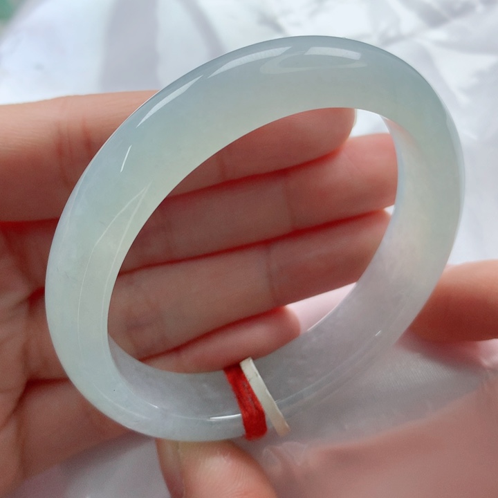 翡翠手镯未镶嵌52贵妃正冰晴底起光毕业款高货