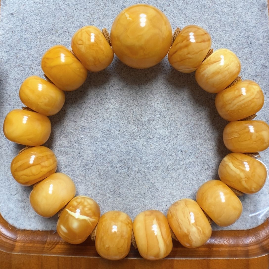 蜜蜡手串未镶嵌蜜蜡