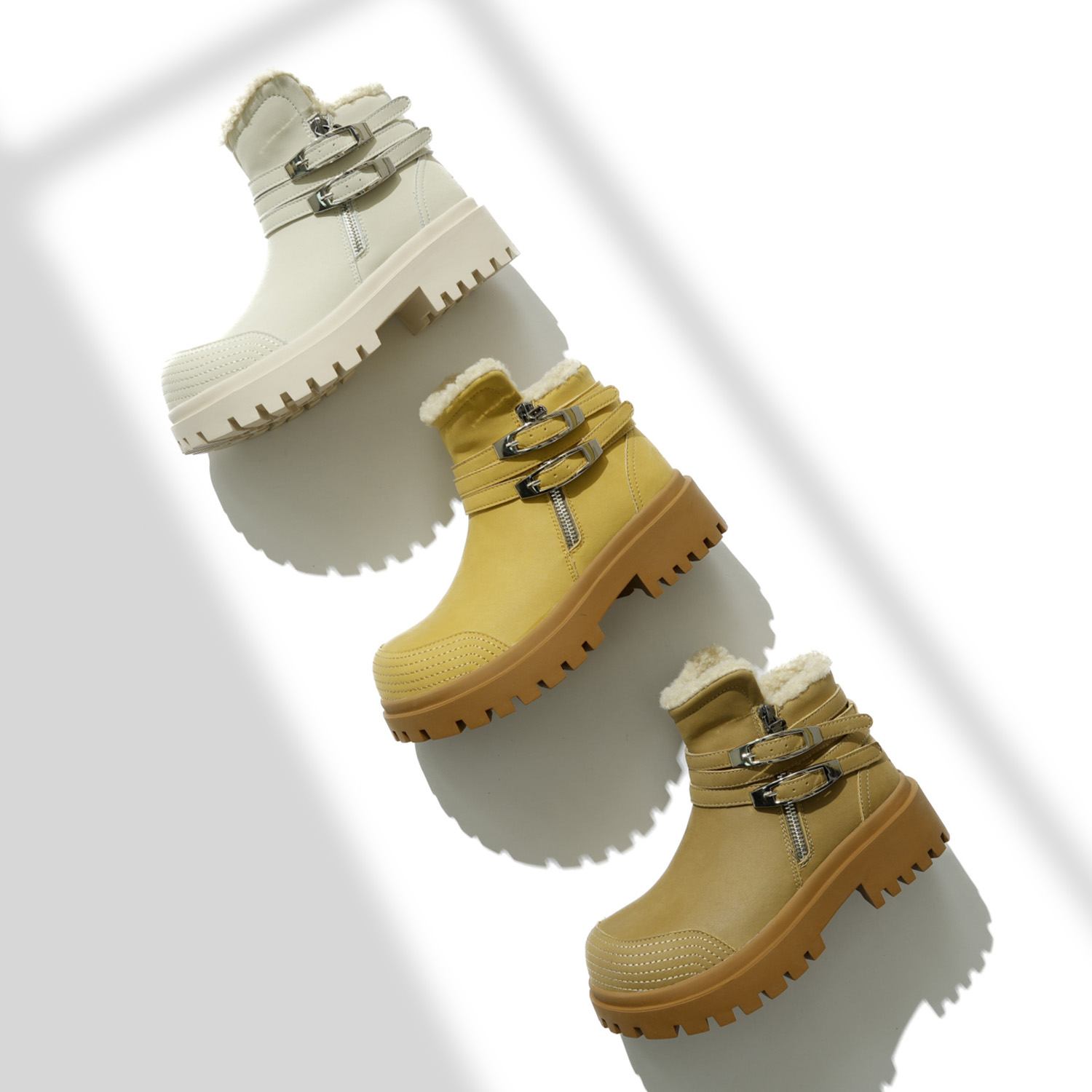 原创新品首发真皮棉靴2024年新款软底敲软敲舒适女棉靴8262