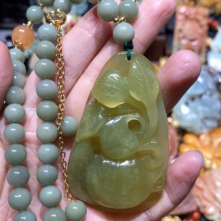 岫玉毛衣链未镶嵌