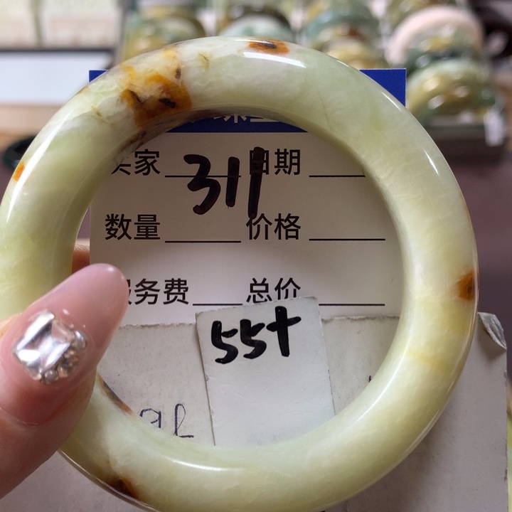 蛇纹石玉手镯未镶嵌311