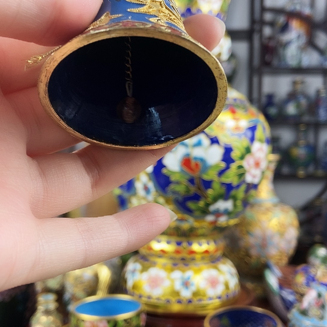 高***高铜景泰蓝铃铛一个