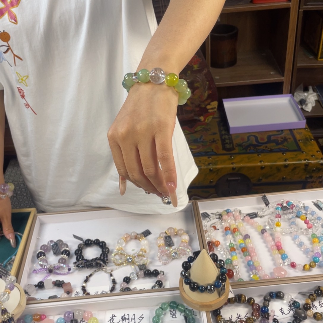 水晶手链银S925镶嵌