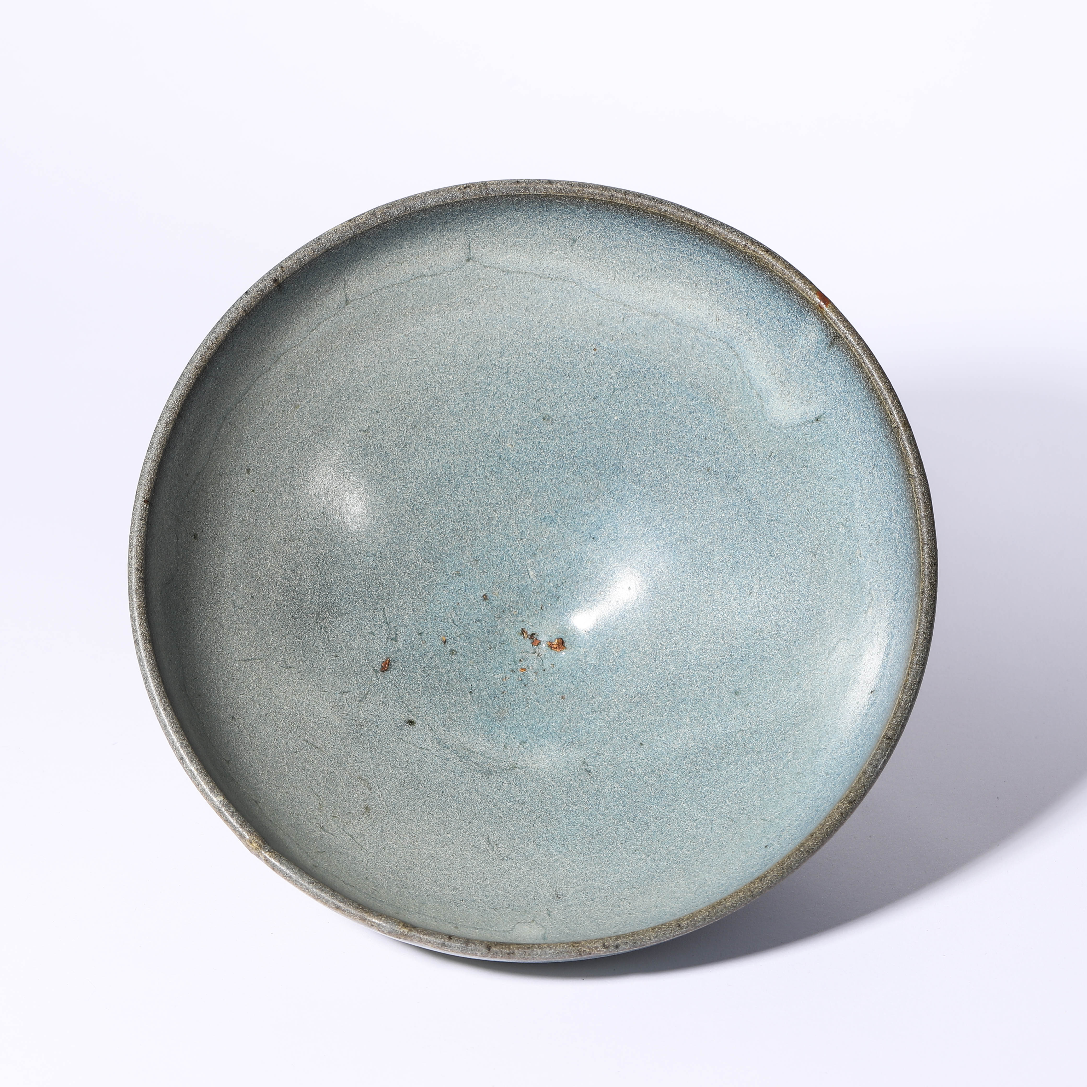 【拍卖预展】Lot28 明代 天蓝釉大碗