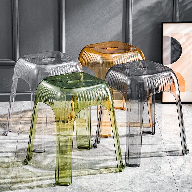 透明凳时尚北欧客厅叠放凳子创意矮凳家用简约小凳餐凳简约轻奢