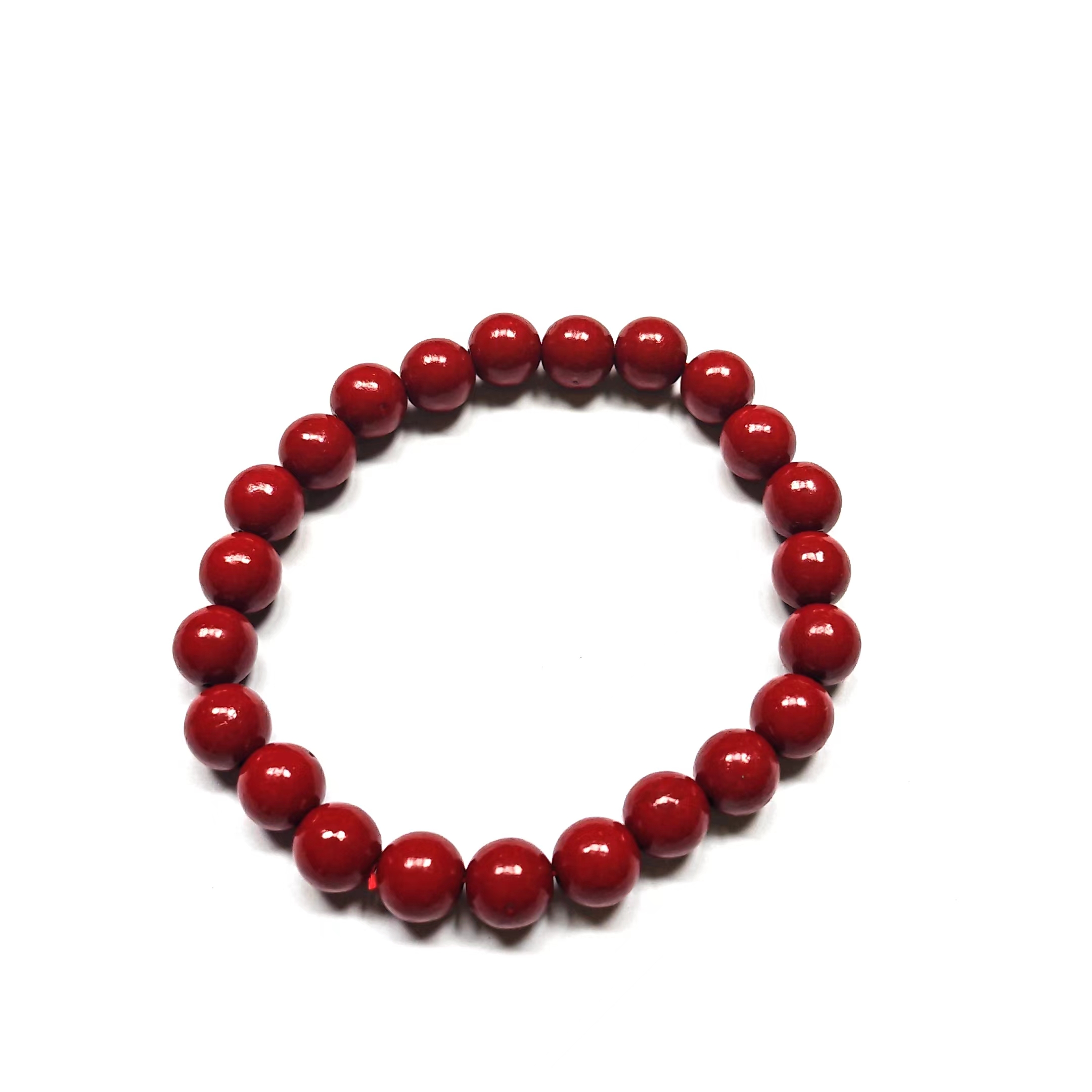 天然辰砂SX006 精美珠宝手串 尺寸8mm