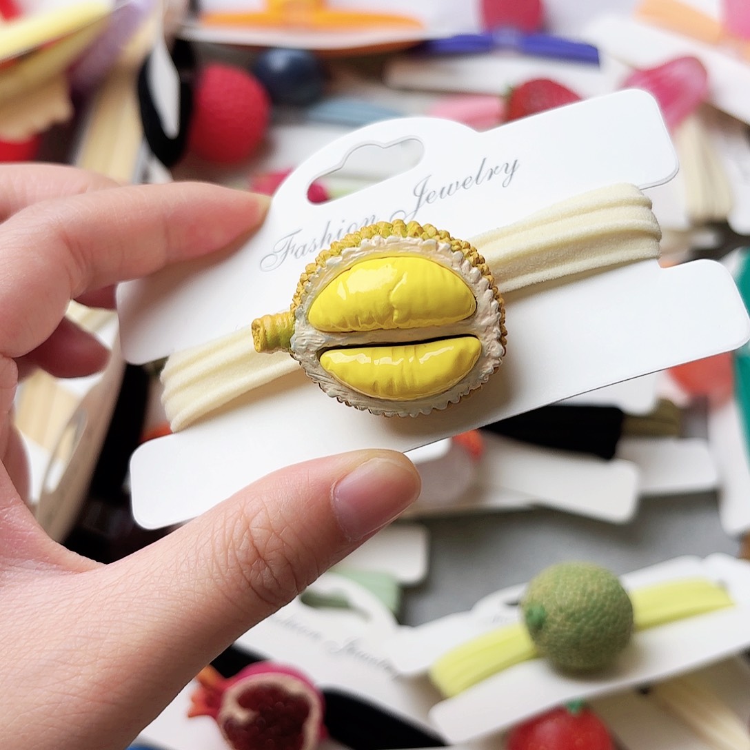 布艺铁合金榴莲发饰